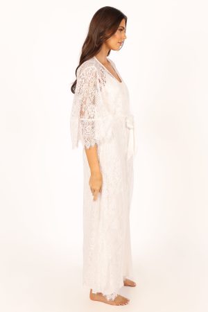 Nephele Lace Bridal Robe – Ivory