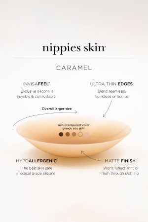 Nippies Non-Adhesive No-Show Inserts – Caramel