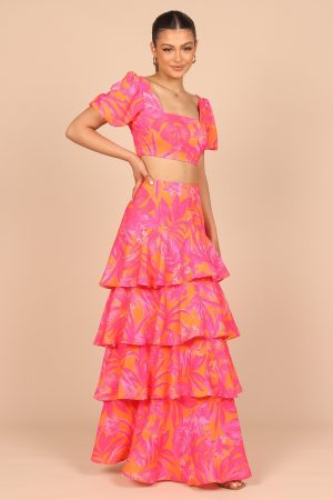 Addison Crop Top – Pink Tropics