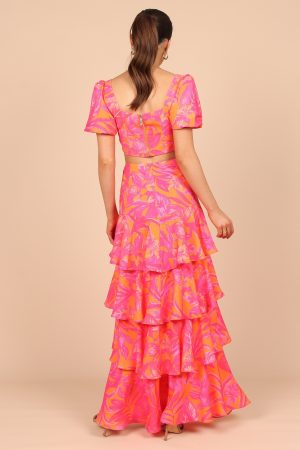 Addison Crop Top – Pink Tropics