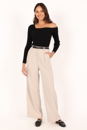 Aleena Knit Top – Black