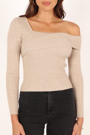 Aleena Knit Top – Oatmeal