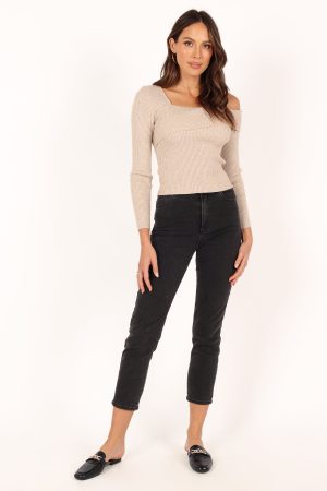 Aleena Knit Top – Oatmeal