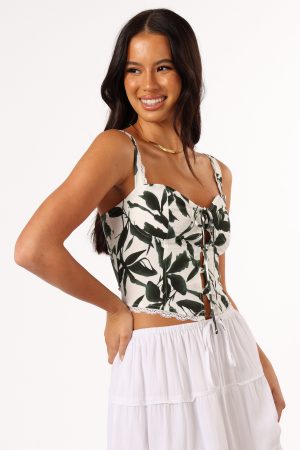 Anaisa Top – Green Palm