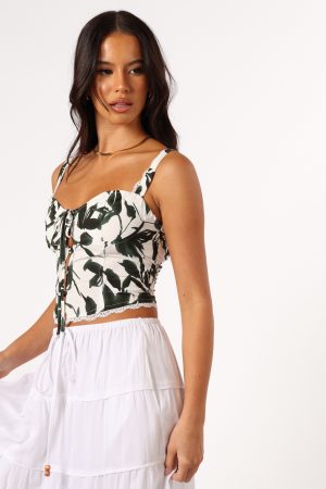 Anaisa Top – Green Palm