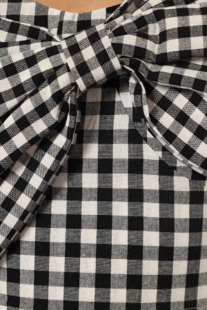 Bambi Top – Black Gingham