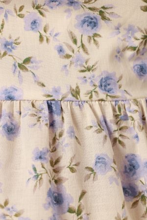 Celia Top – Ivory Blue