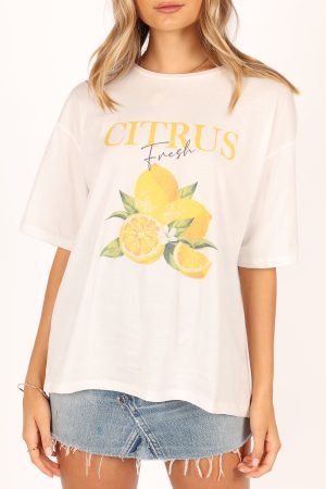 Citrus Tee – White
