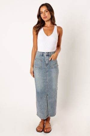 Emily Rib Top – White