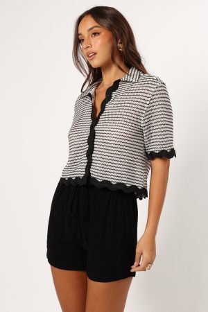 Giada Top – Black White
