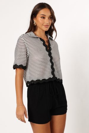 Giada Top – Black White