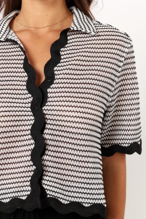 Giada Top – Black White