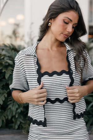 Giada Top – Black White