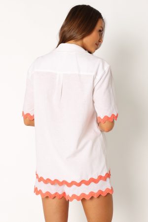 Harry Shirt – White/Melon