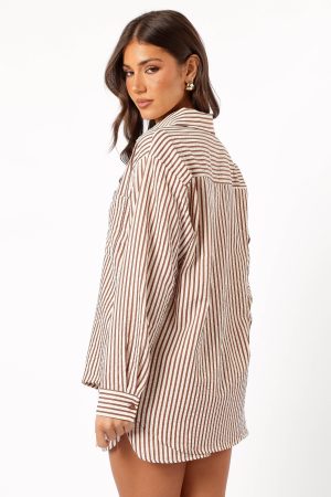Kennie Top – Brown Stripe
