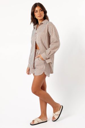 Kennie Top – Brown Stripe