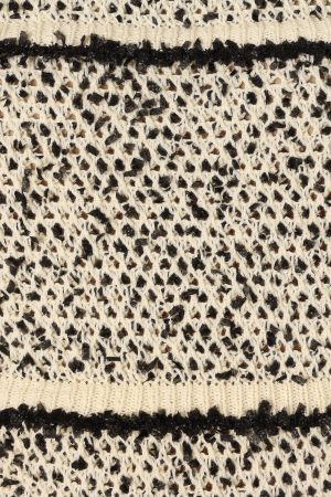 Lydia Knit Top – Ivory Black