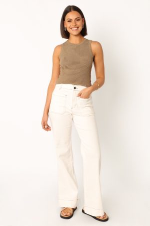 Maisey Knit Tank – Olive