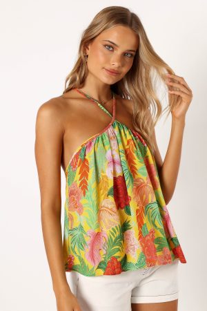 Milton Halter Top – Leilani Print