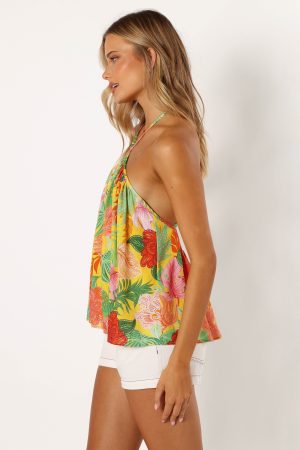 Milton Halter Top – Leilani Print
