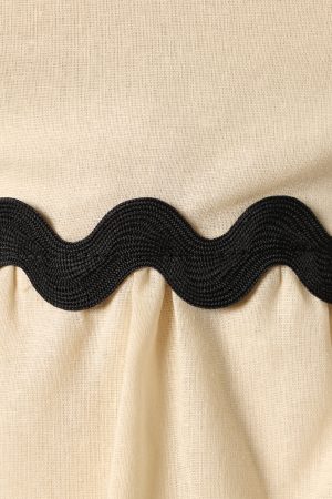 Mollymook Top – Cream Black