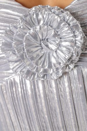 Nyra Rose Detail Top – Silver