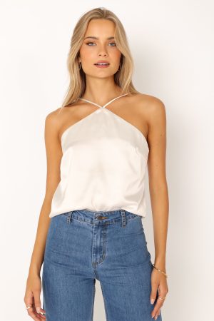 Pai Rosette Top – Ivory