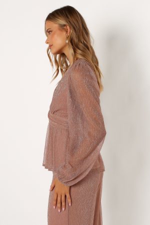 Ramona Long Sleeve Top – Rose