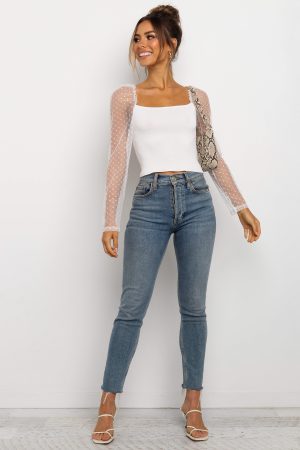 Rigala Top – Ivory