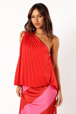 Sandie One Shoulder Top – Scarlette