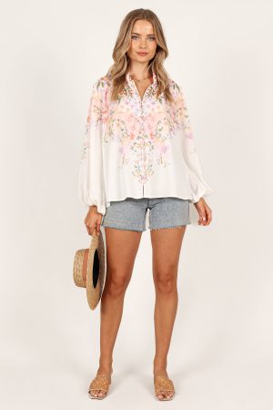 Tiarna Shirt – White Floral
