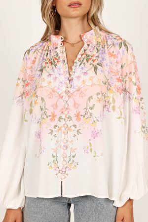 Tiarna Shirt – White Floral