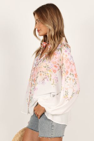 Tiarna Shirt – White Floral