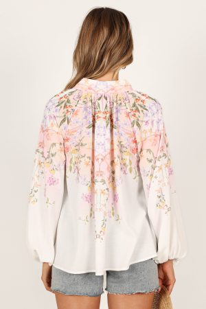 Tiarna Shirt – White Floral