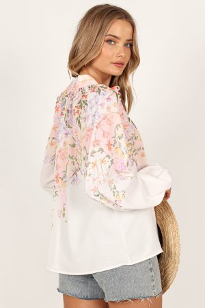 Tiarna Shirt – White Floral
