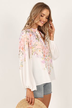 Tiarna Shirt – White Floral