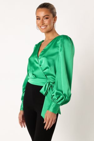 Tiarne Long Sleeve Top – Green